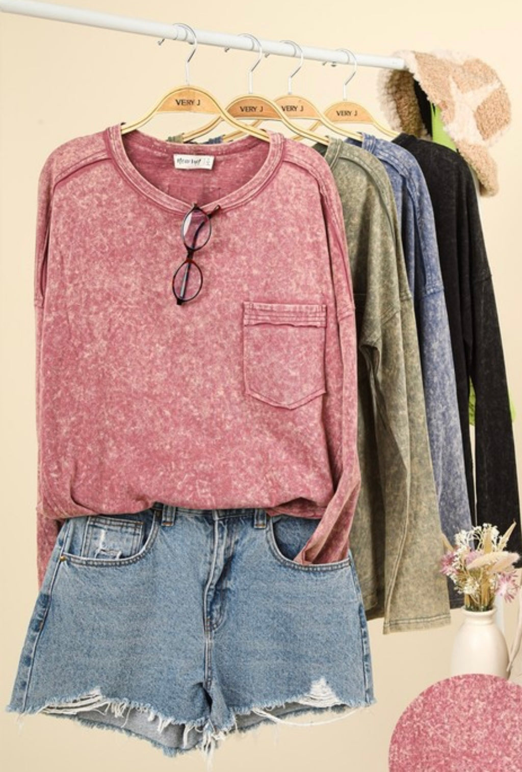 Oversized Mineral Washed Top