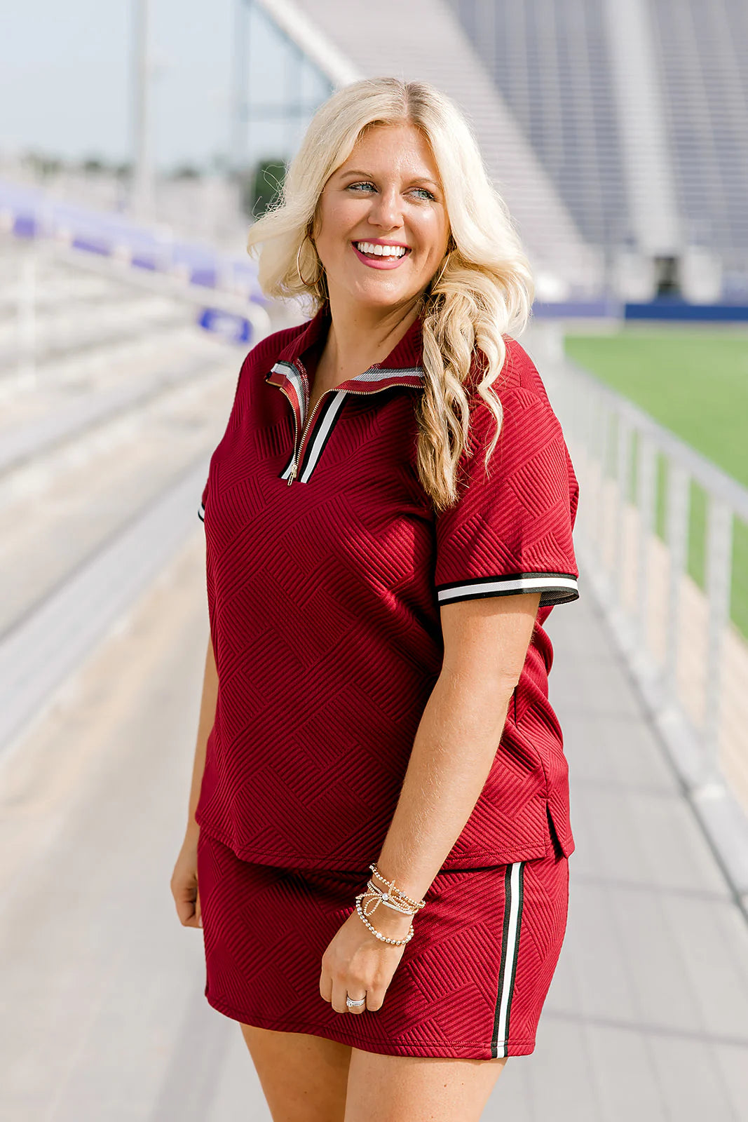 Daisy Layerz Top - Maroon