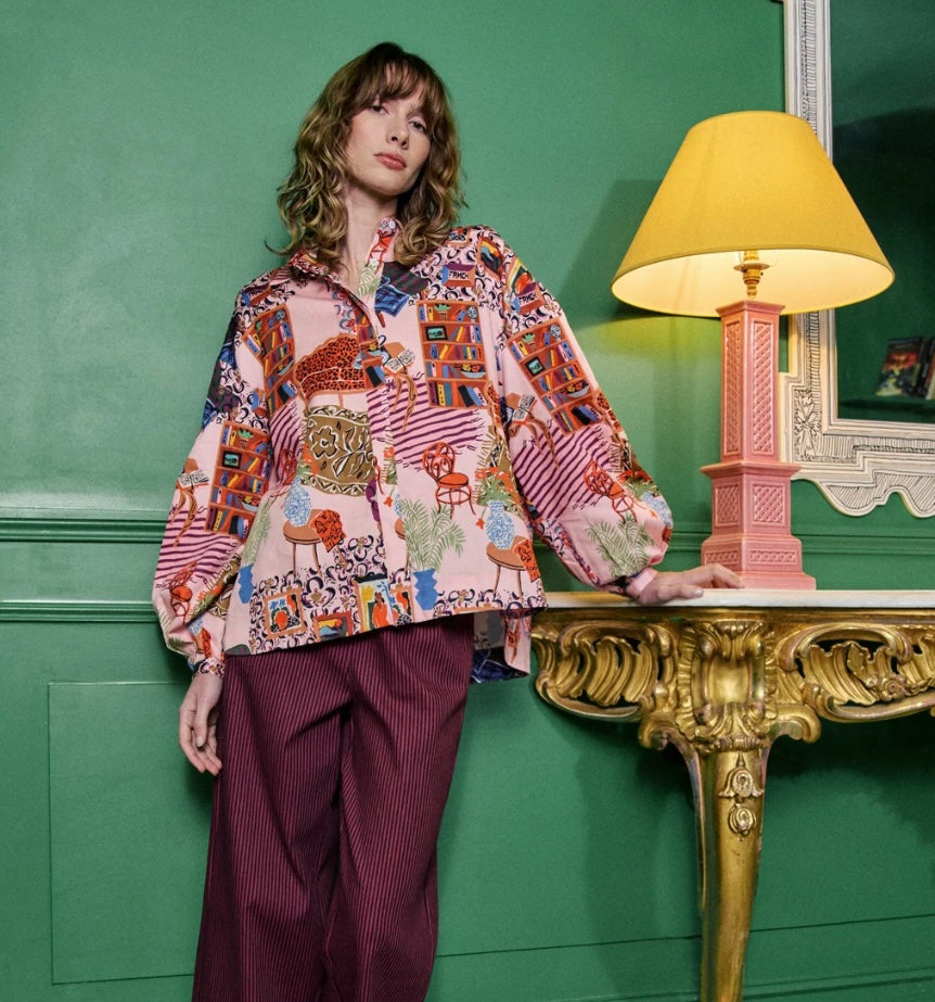 Gerbera Shirt - Salon Rose