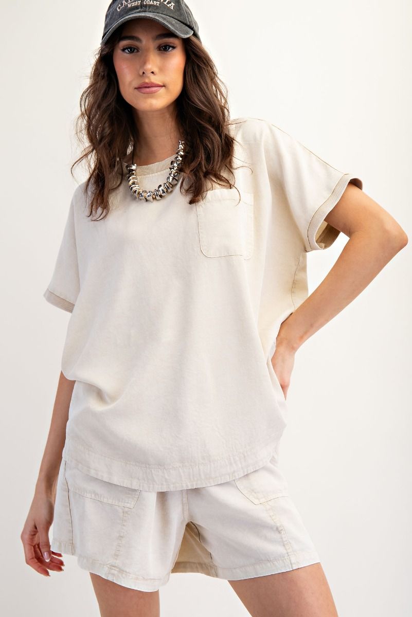 Mineral Washed Shorts