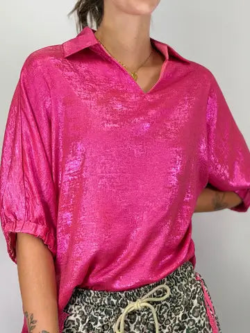 Cynthia Metallic Top