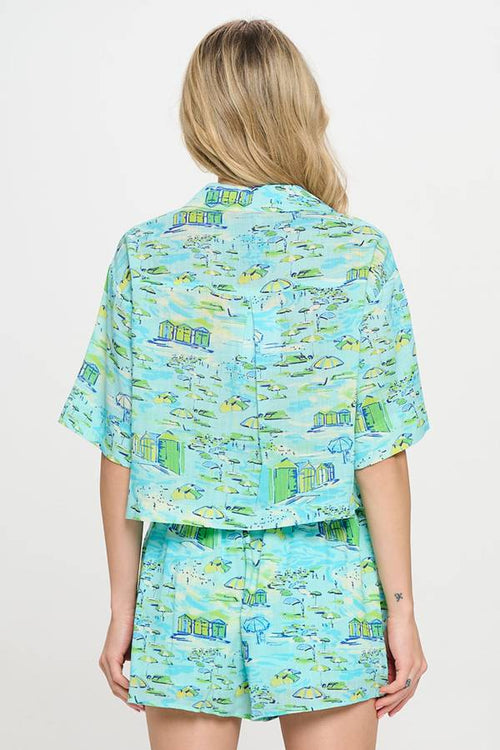 Azure Shoreline Shorts