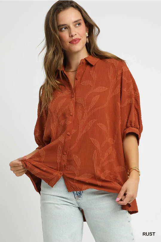 Leafy Button Down