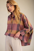 Plaid Oversized Top