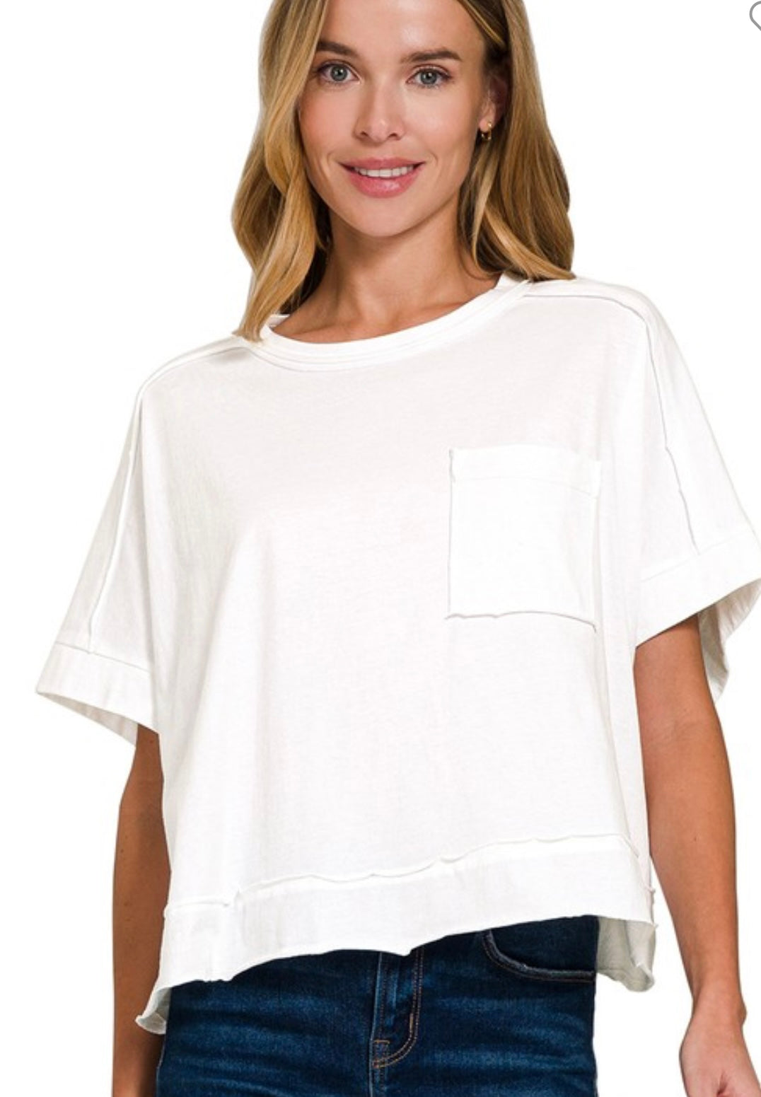 Oversized Crop Box Tee