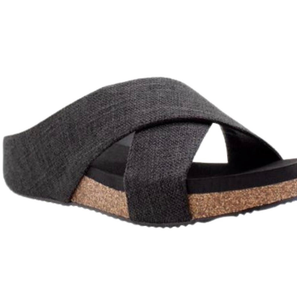 Ablette Linen Cross Sandal