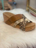 Amuse Leopard Wedge