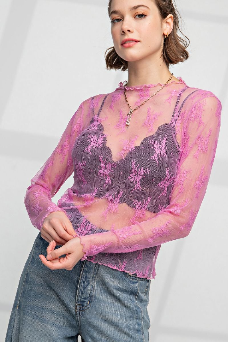 Barbie Sheer Lace Top