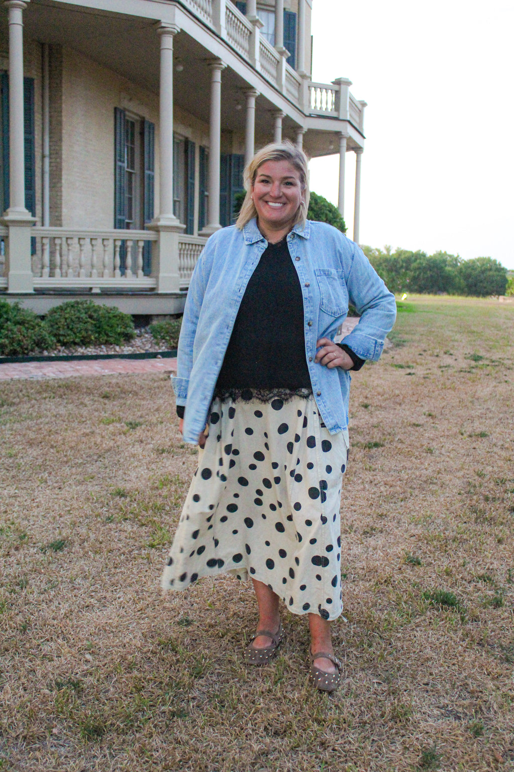 Lace Hem Sweater