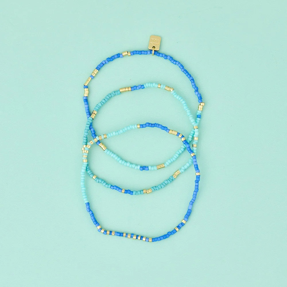 Out To Sea Bead Sretch Bracelet