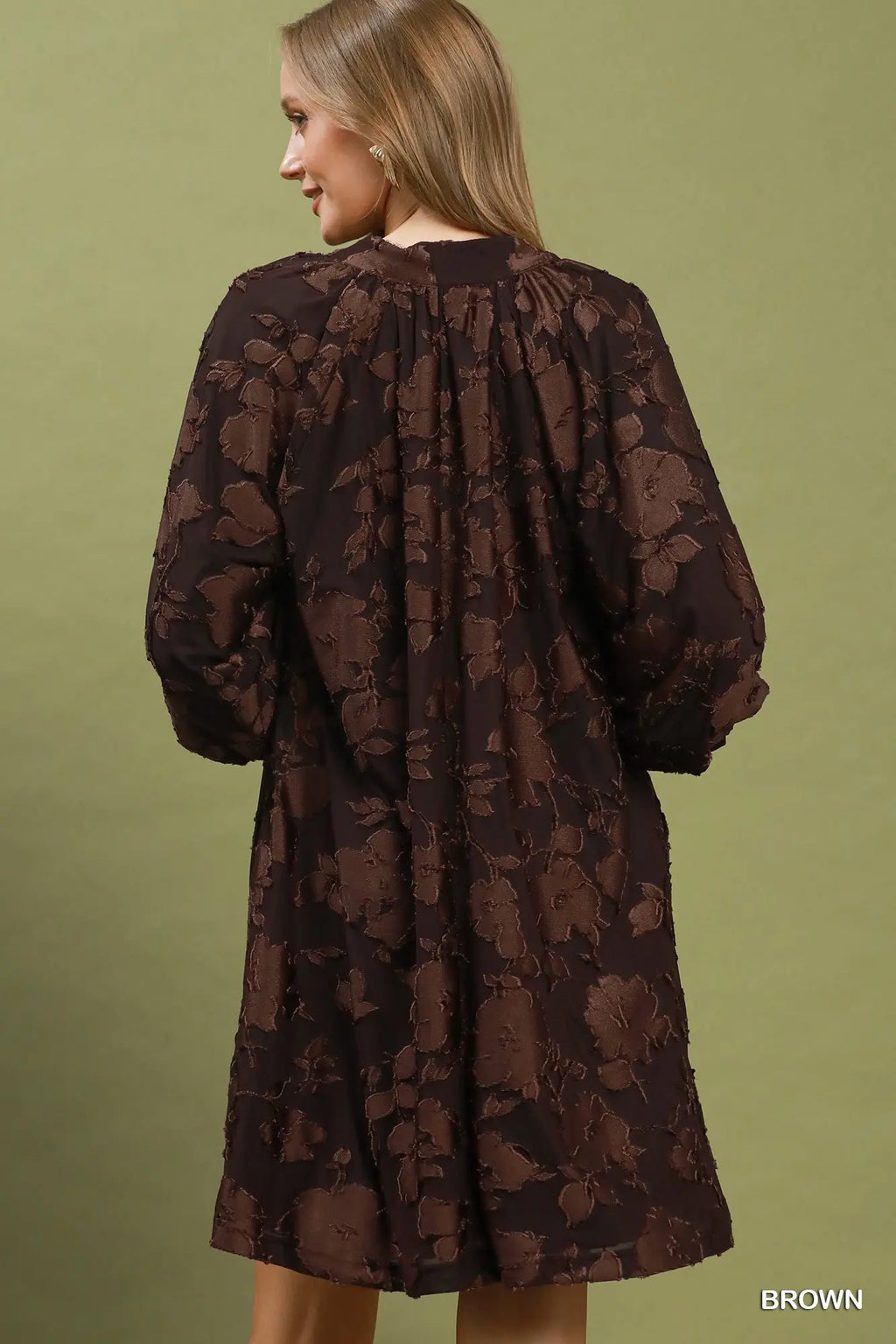 Velvet Floral Mini Dress
