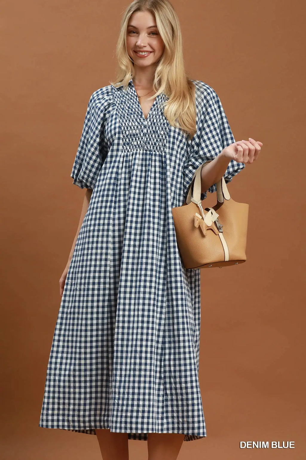 Plaid Midi Dress
