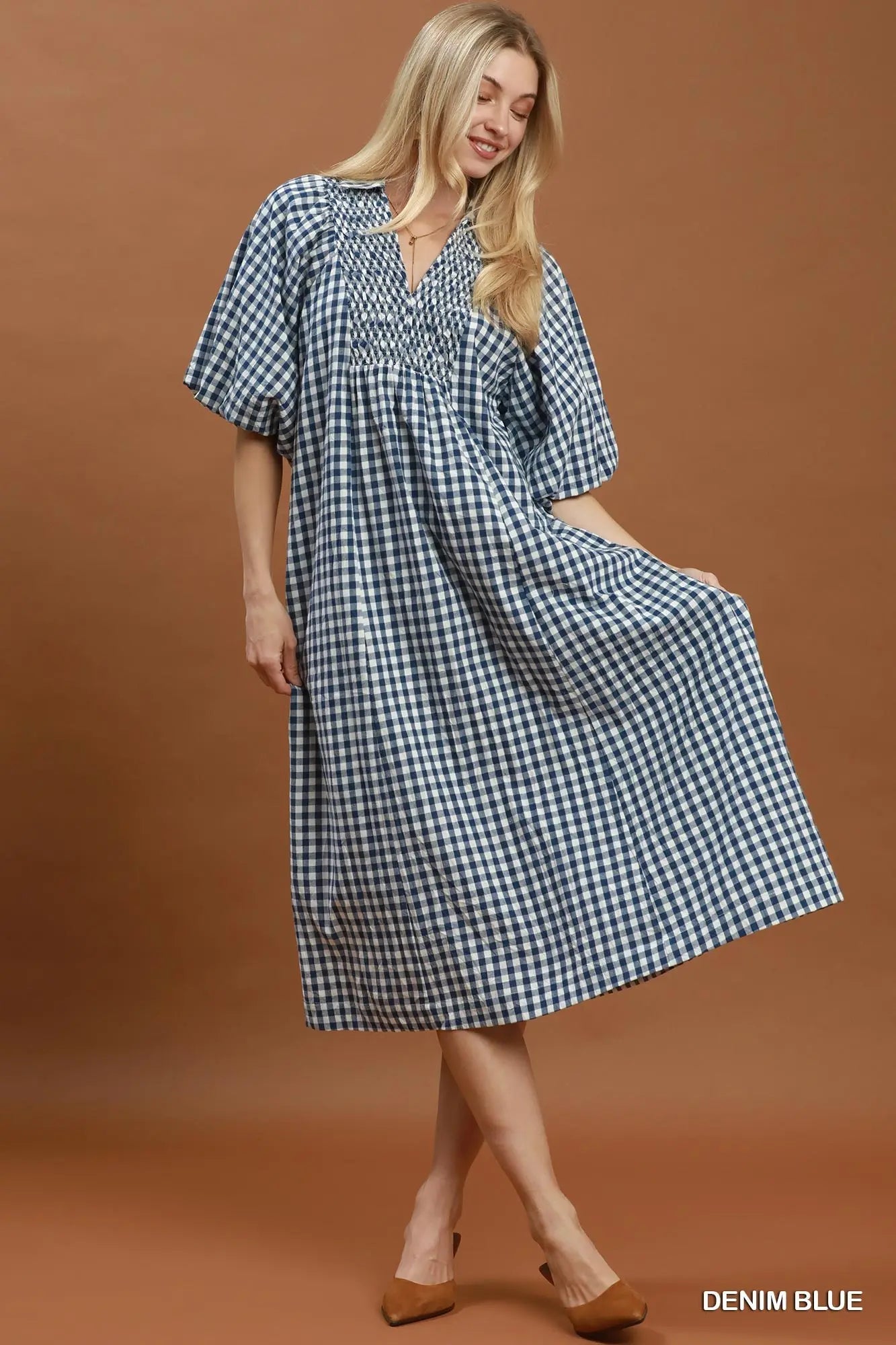Plaid Midi Dress