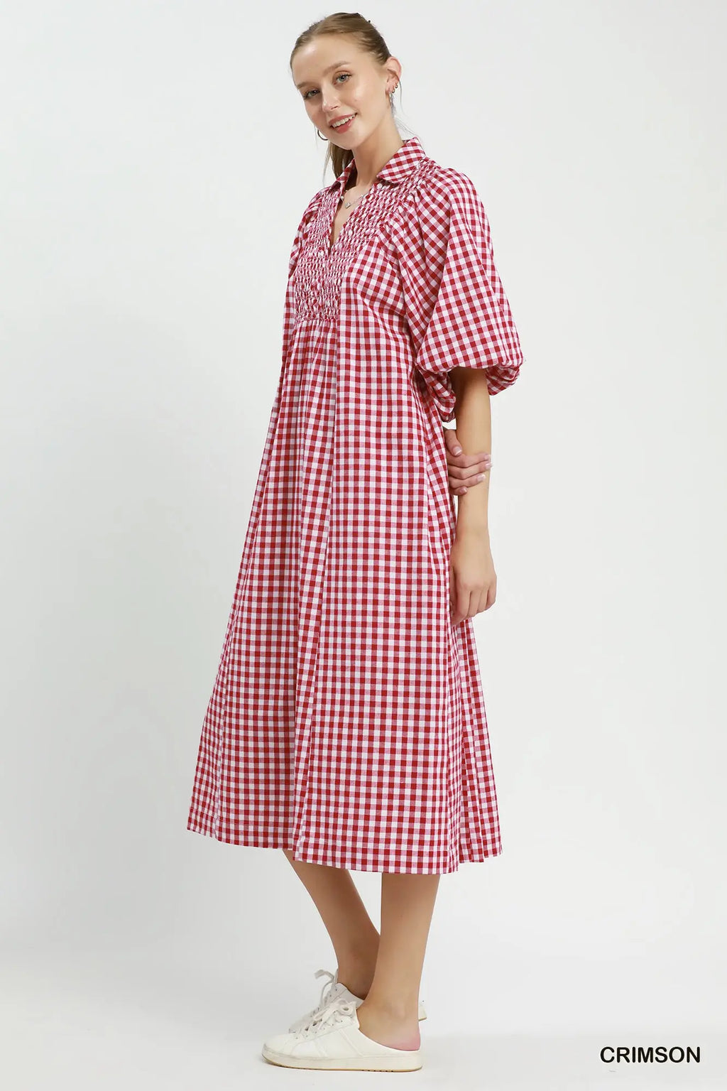 Plaid Midi Dress