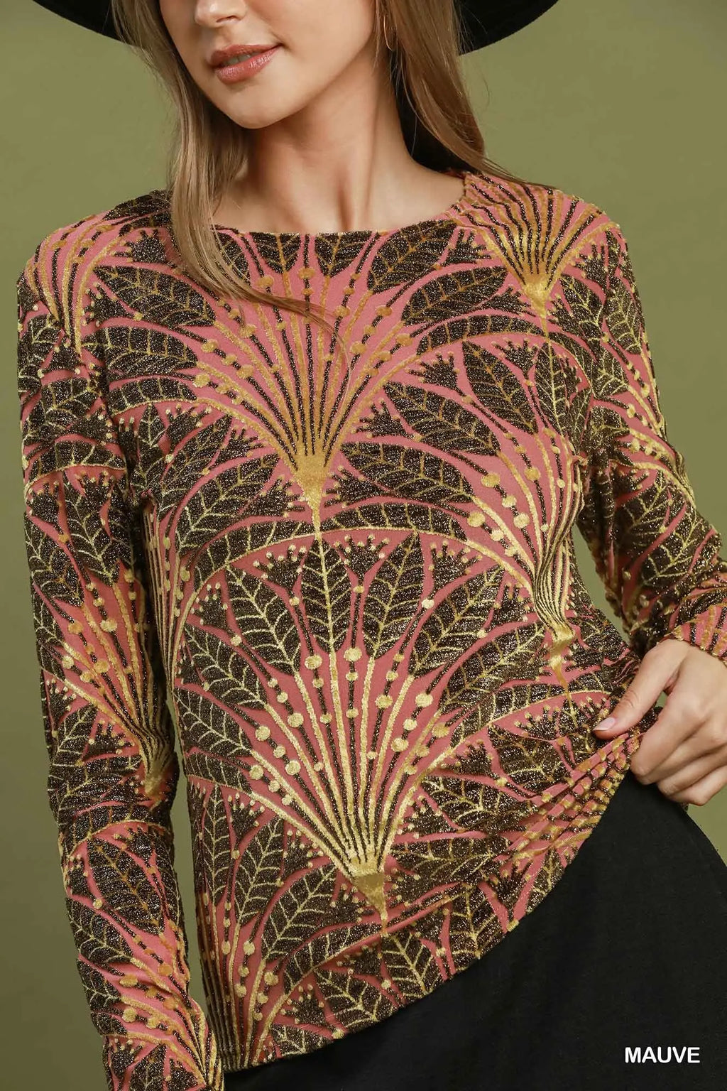 Burn Out Velvet Top