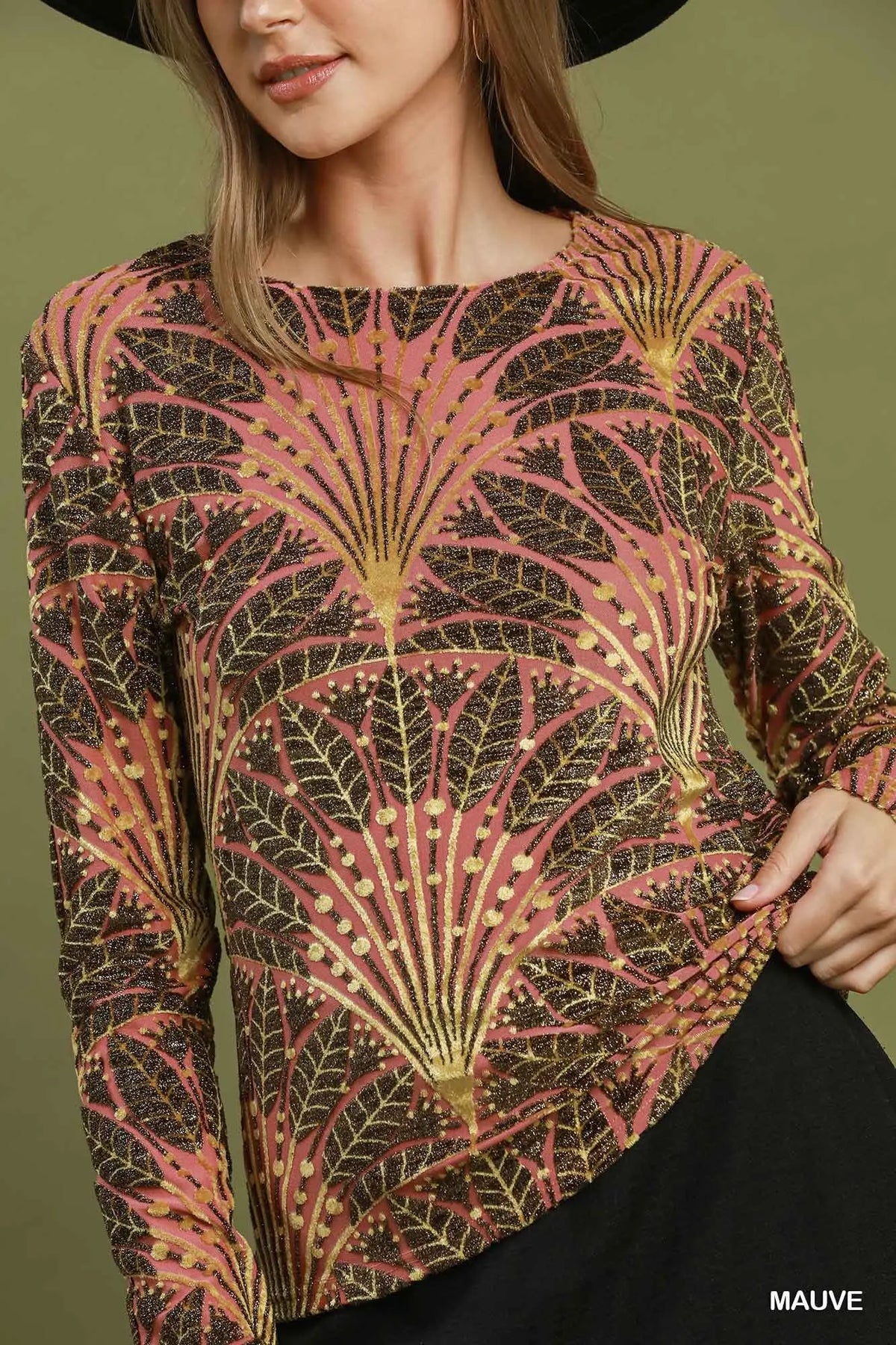 Burn Out Velvet Top