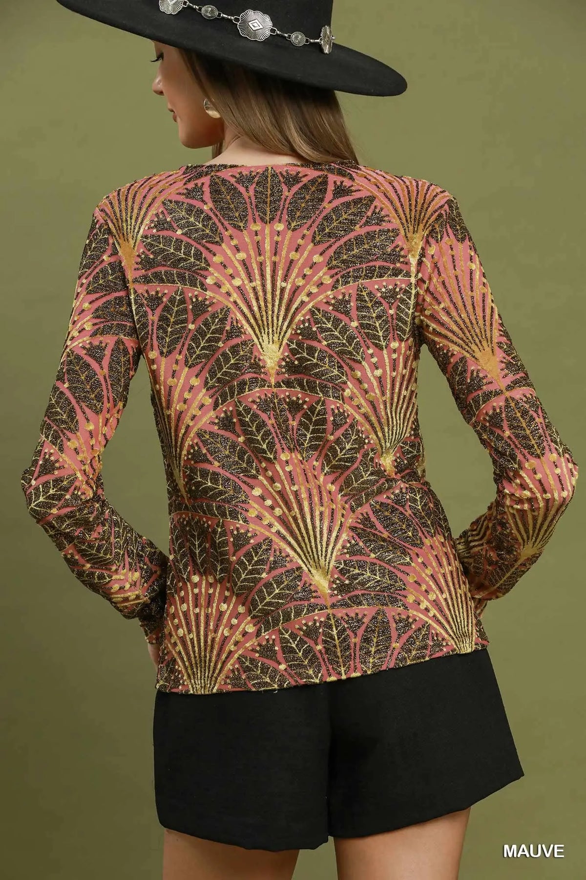 Burn Out Velvet Top