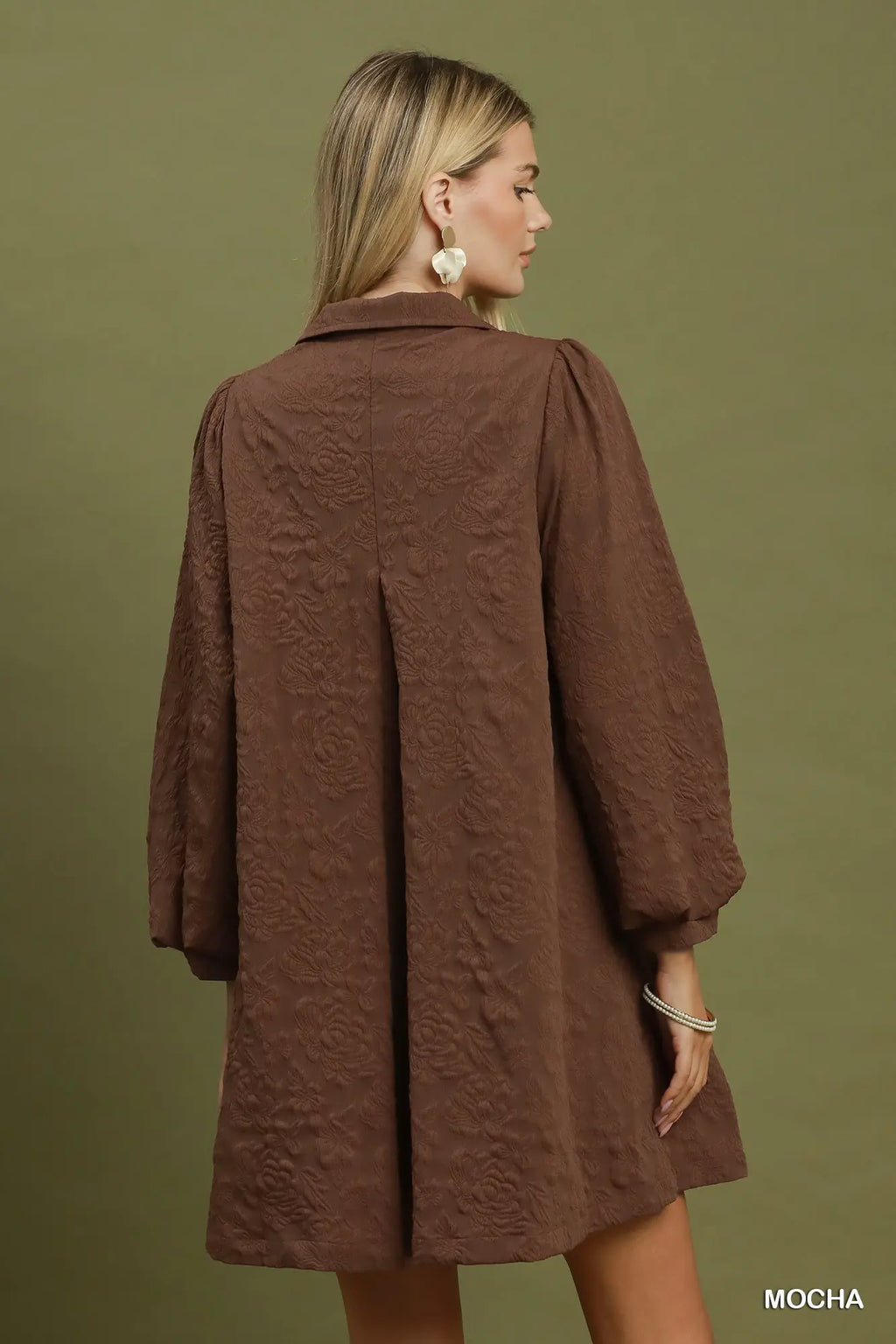 Mocha Crinkle Dress