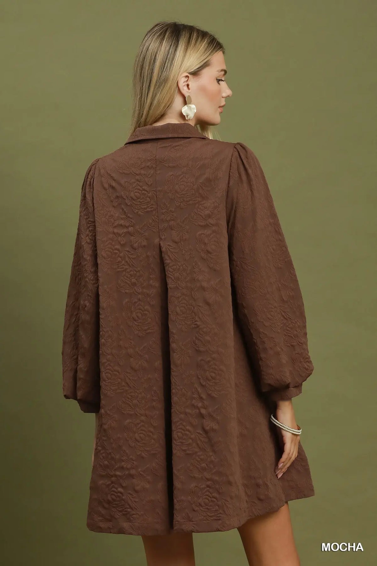 Mocha Crinkle Dress