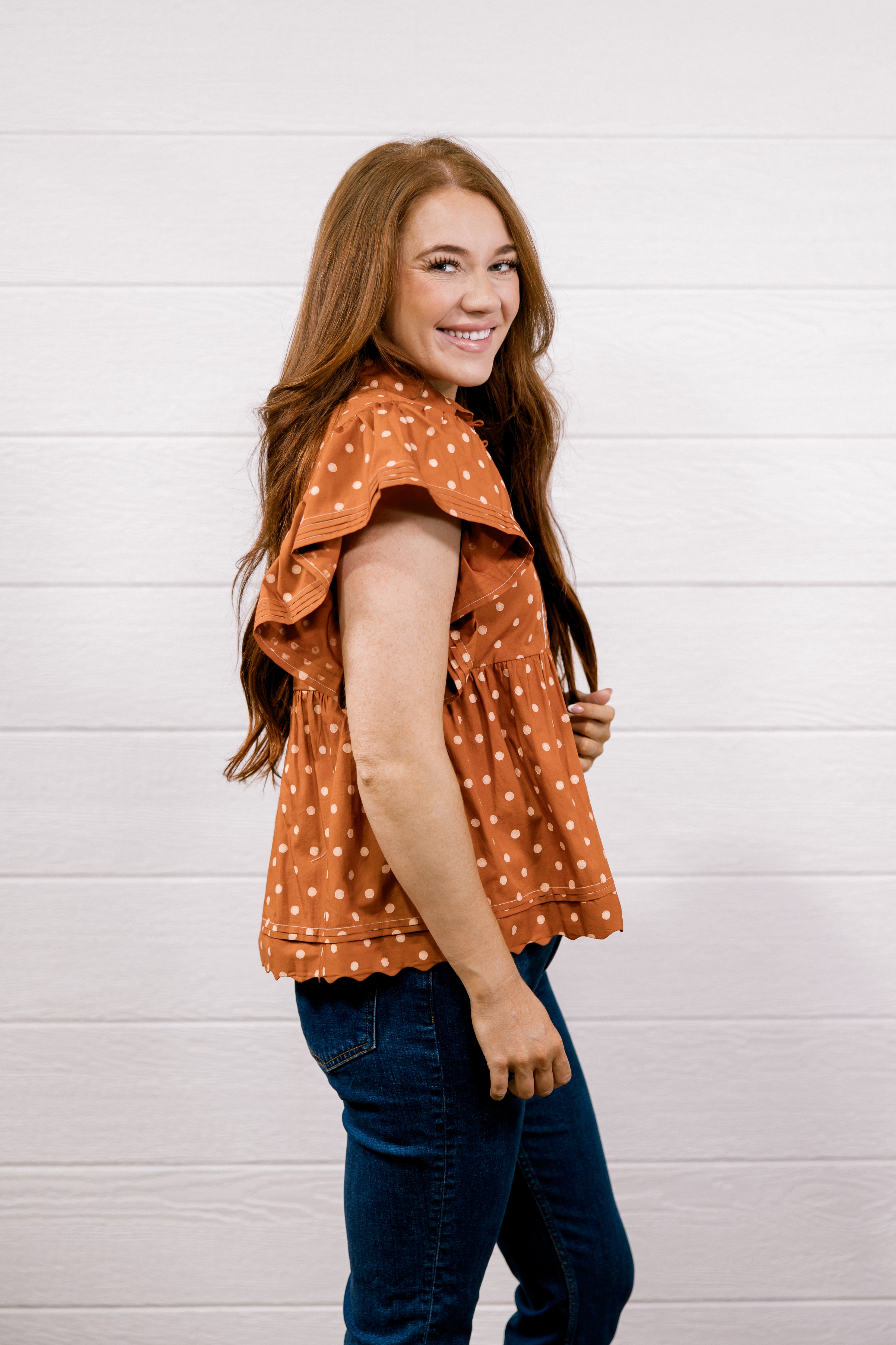 Piper Burnt Orange Top