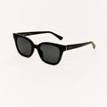 High Tide Sunglasses - polished black grey polarized