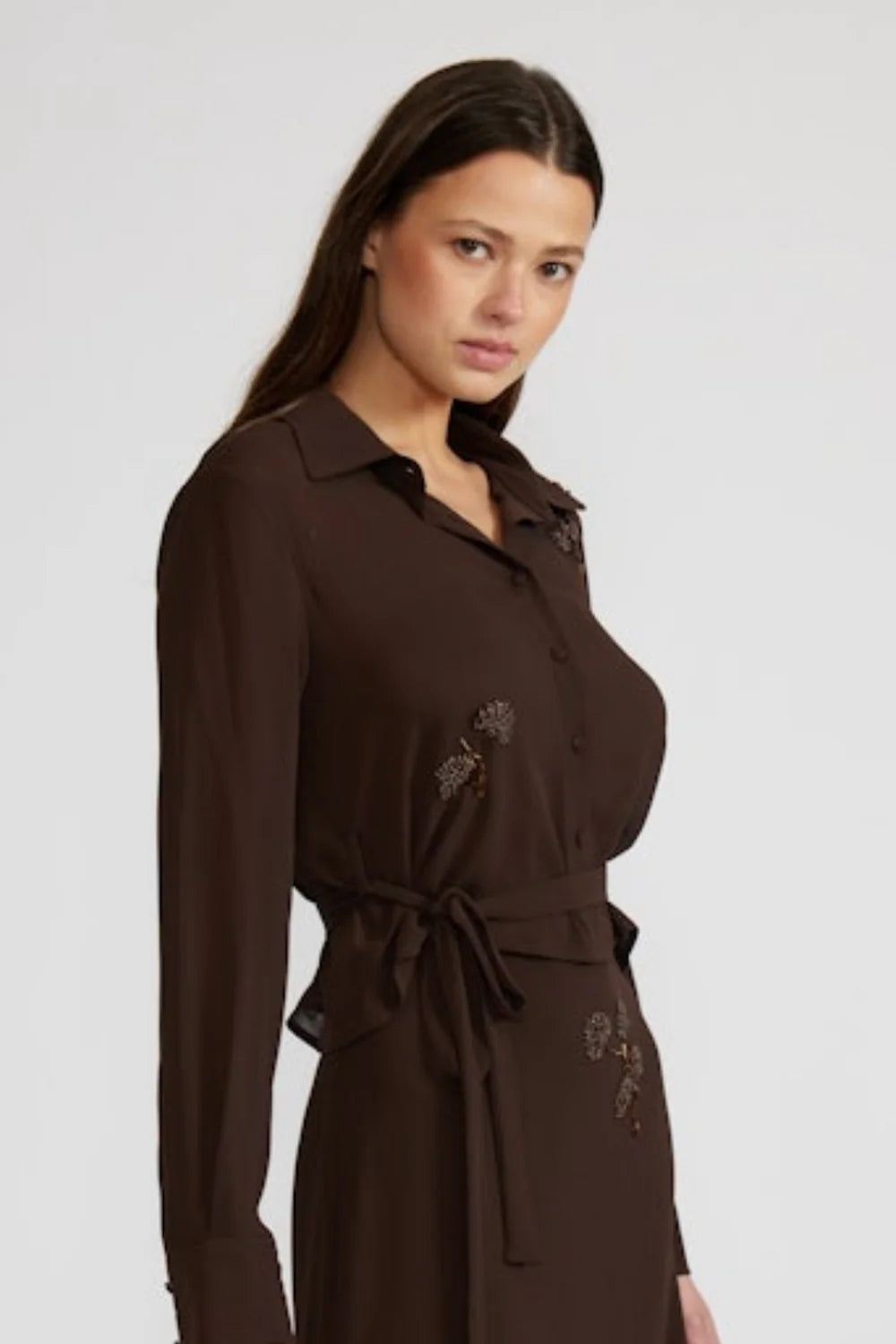 Zayn Beaded Espresso Top