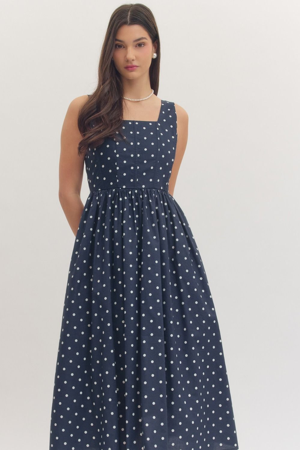 Polka Dot Sleeveless Dress