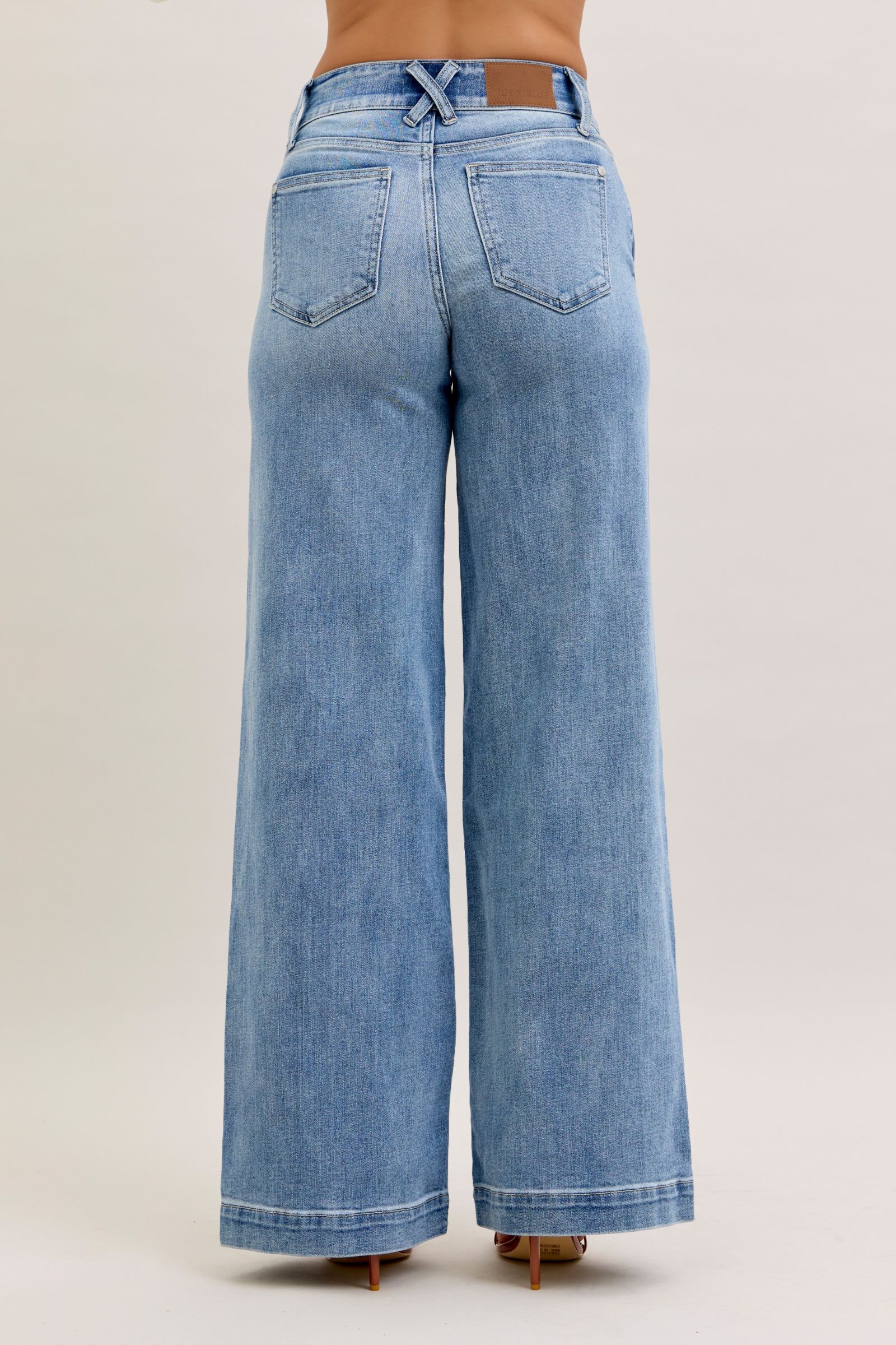 Double Button Wide Denim