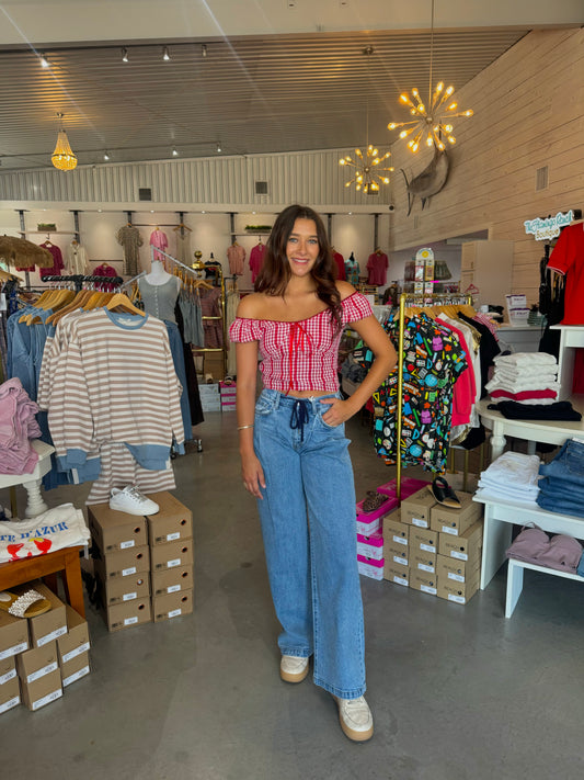 Olivia Unbashed Wide Leg Jeans