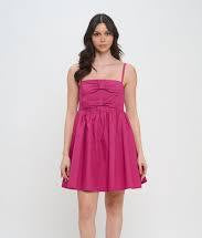 Pink Poplin Bow Dress