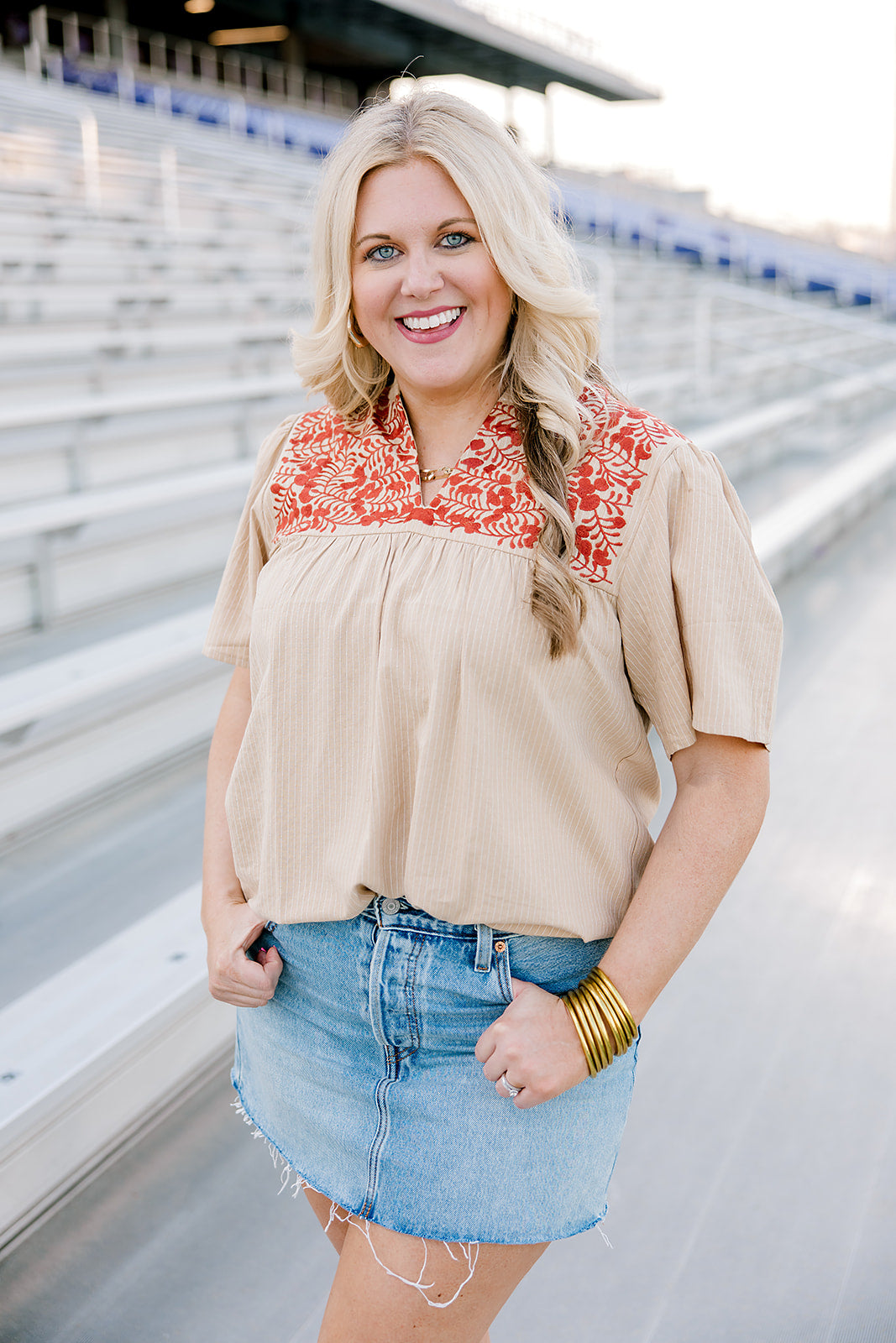 Reece Layerz Top - Burnt Orange