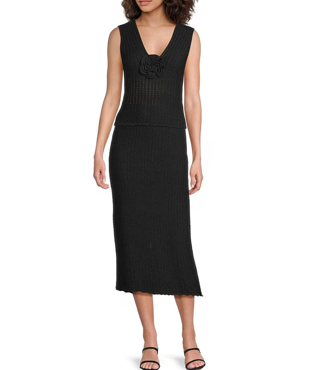 Nara Rosette Crochet Top