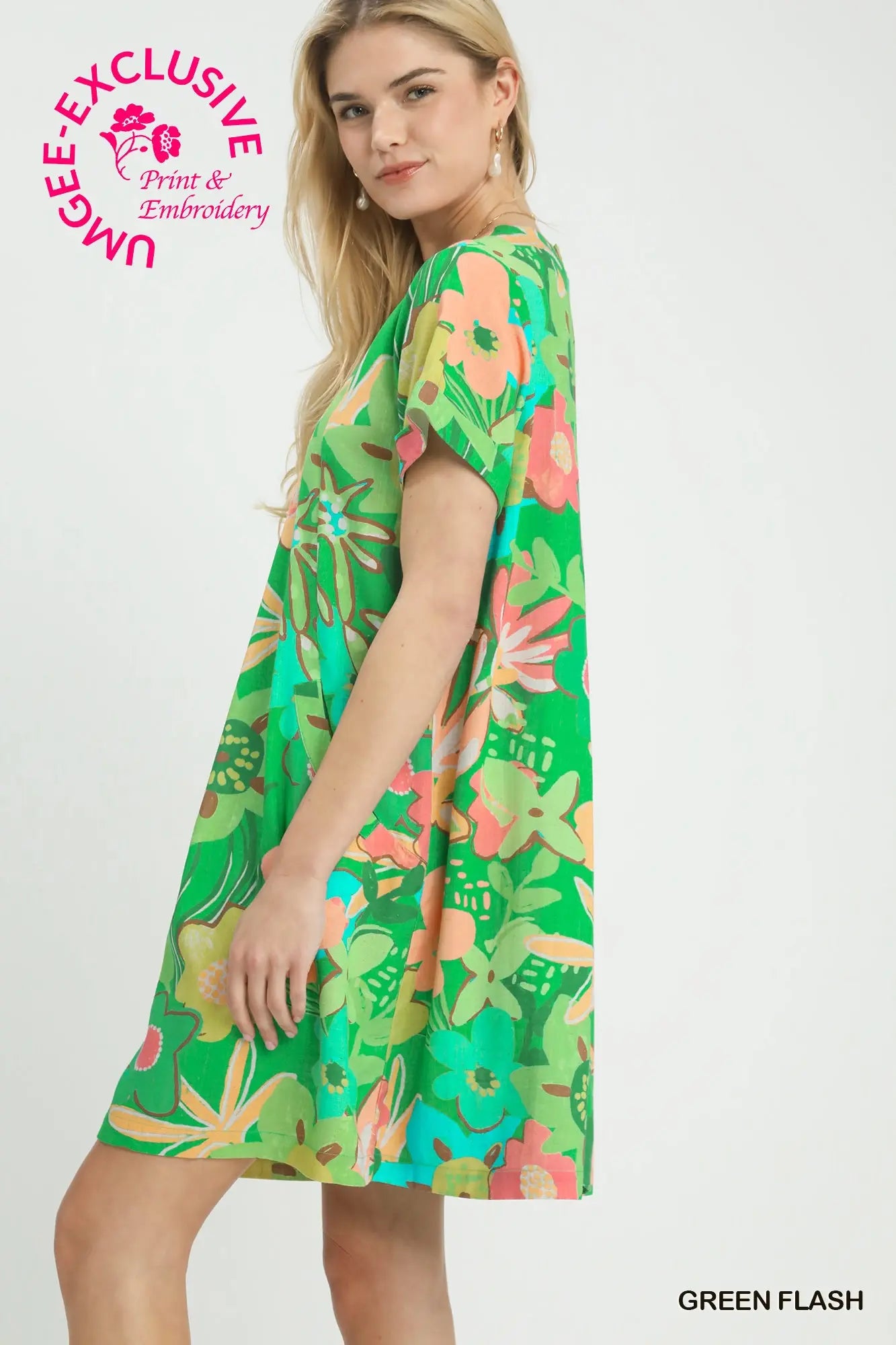 Green Flash Dress