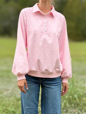 Monica Polka Dot Pullover