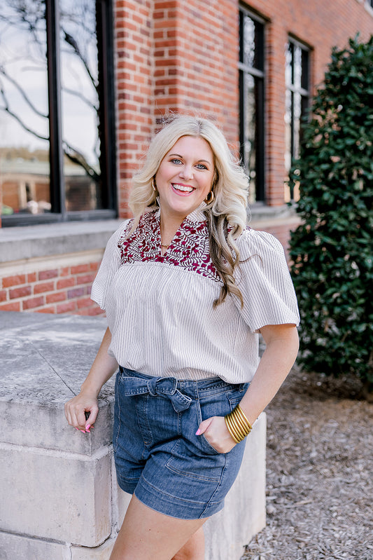 Reece Layerz Top - Maroon
