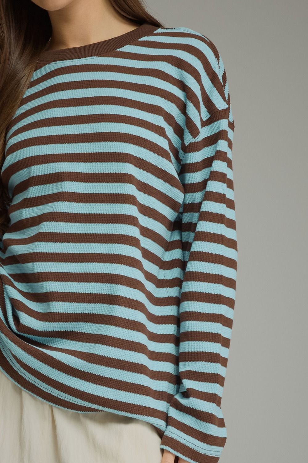 Striped Waffle Top