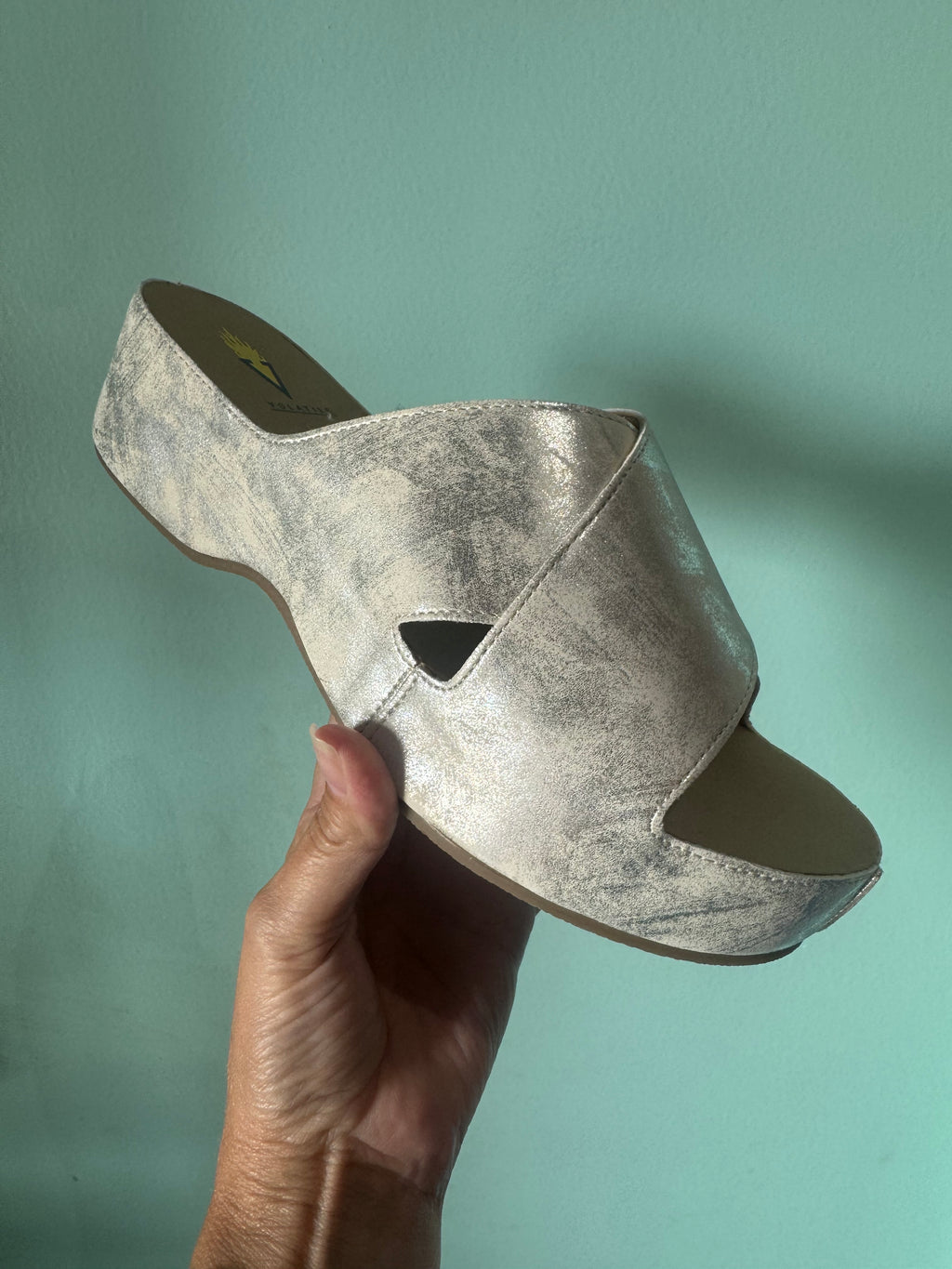 Edith Silver Sandal