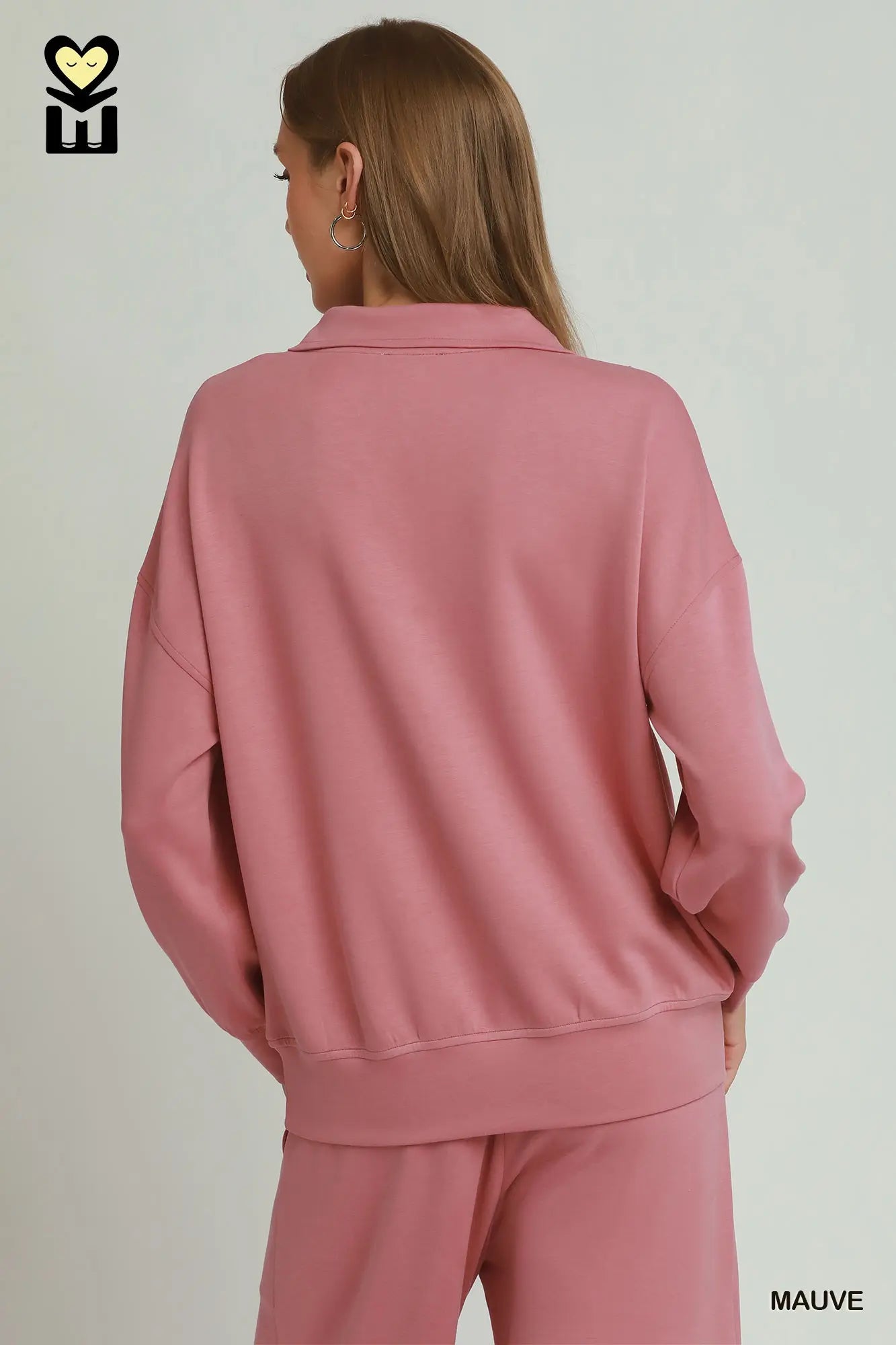 Ruffled Luxeknit Quarterzip