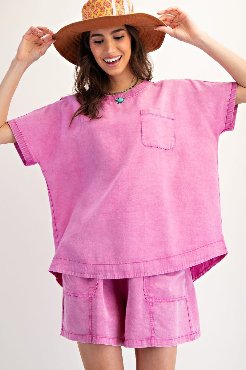 Mineral Washed Shorts