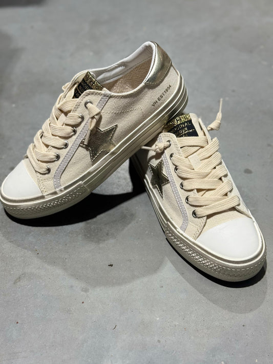 Alive Beige/Gold Pop Sneaker