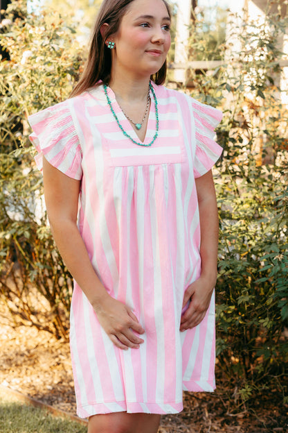 Pink Stripe Dress