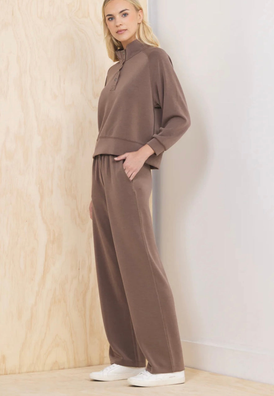 Java Luxe Cloud Henley Pullover