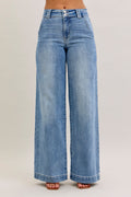 Double Button Wide Denim