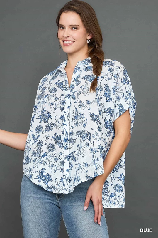 Toile Print Top