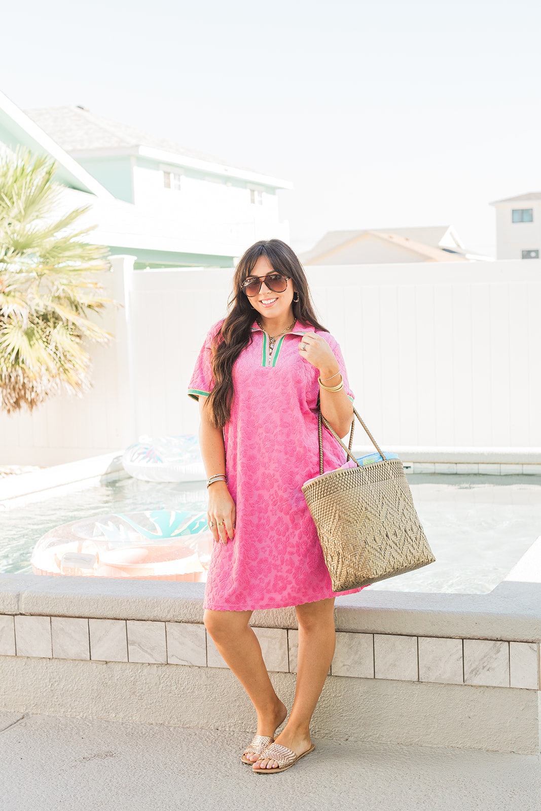 Cami Layerz Dress -Pink