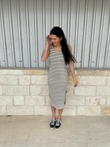 Striped Midi Dress