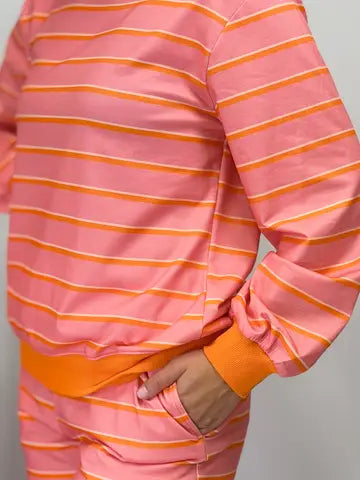 Tangy Striped Pullover