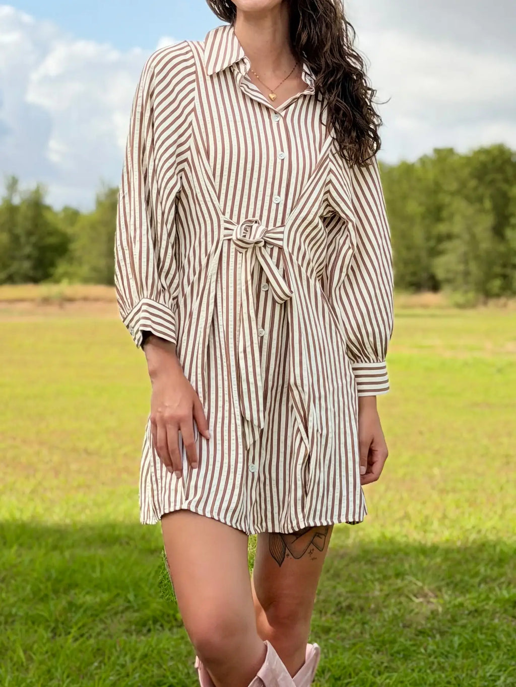 Loretta Striped Dress