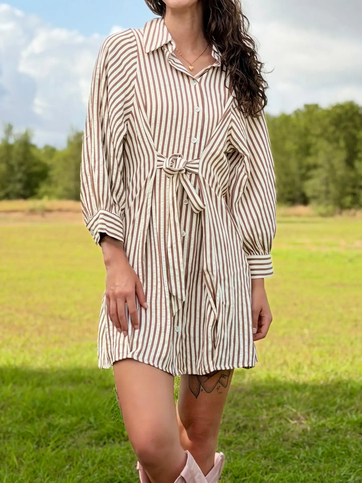 Loretta Striped Dress