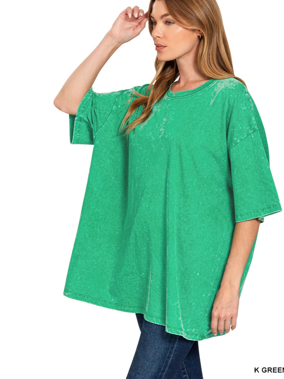 Acid Wash Boyfriend Tee